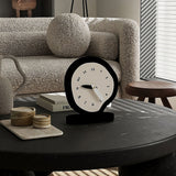Roomtery B&W Irregular Minimalist Desk Clock, view 5