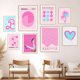 Roomtery Barbiecore Gallery Wall Art Canvas Posters, view 2