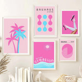 Roomtery Barbiecore Gallery Wall Art Canvas Posters, view 3