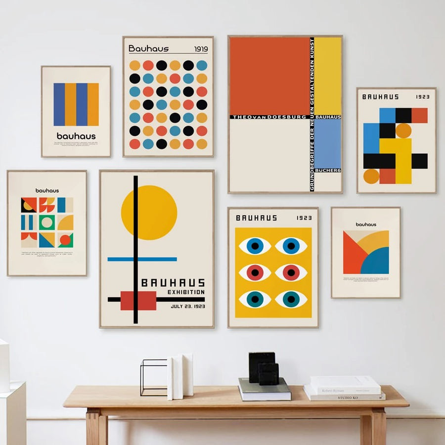 Roomtery German Retro Art Gallery Wall Canvas Posters