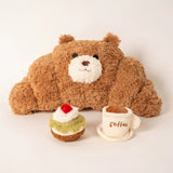 Roomtery Bear-Croissant with Coffee & Cake Plush Toy, view 3