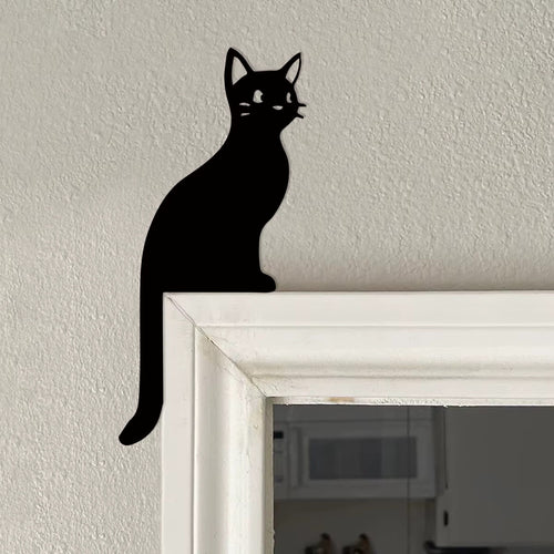 Roomtery Black Cat Door Frame Decor
