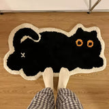 Roomtery Black Cat Tufted Rug, view 2
