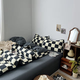 Roomtery Black & Cream Checkered Bedding Set, view 2