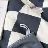 Roomtery Black & Cream Checkered Bedding Set, view 5