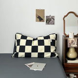 Roomtery Black & Cream Checkered Bedding Set, view 6
