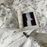 Roomtery Black Outline Flowers Bedding Set, view 3