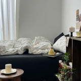 Roomtery Black Outline Flowers Bedding Set, view 4