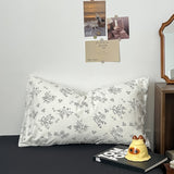 Roomtery Black Outline Flowers Bedding Set, view 6