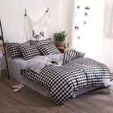 Roomtery Black Plaid Bedding Set, view 2