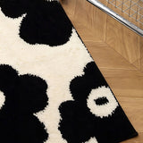 Roomtery Black & White Flowers Tufted Rug, view 3