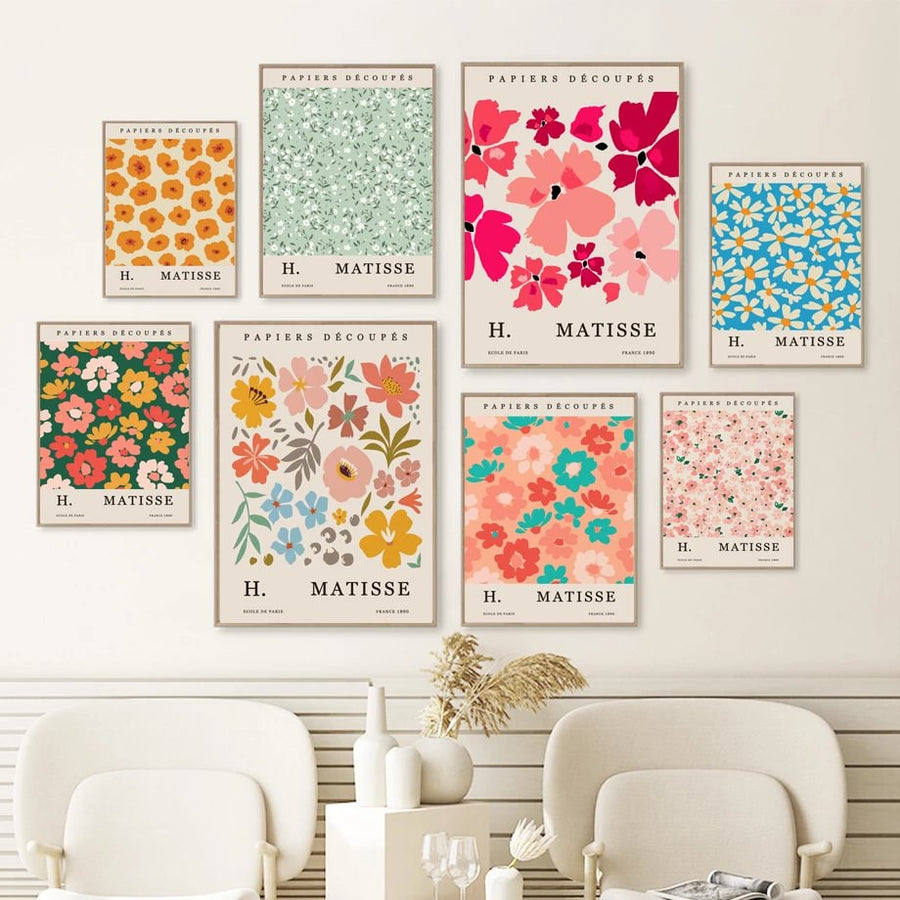 Roomtery Blooming Flowers Gallery Wall Canvas Posters