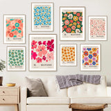 Roomtery Blooming Flowers Gallery Wall Canvas Posters, view 3