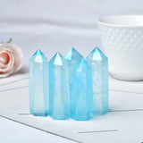 Roomtery Blue Aura Quartz Tower Crystal, view 4