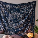 Roomtery Blue Moon Floral Mandala Tapestry, view 3