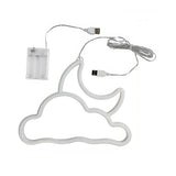 Roomtery Blue/Pink Moon & Cloud LED Neon Wall Sign, view 6