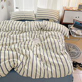 Roomtery Blue Striped Minimalist Bedding Set, view 2