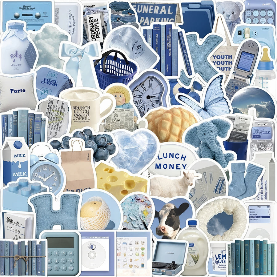 Roomtery Bluecore Aesthetic Sticker Pack
