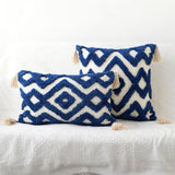 Roomtery Blue Tufted Ornament Cushion Cover, view 3