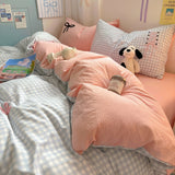 Roomtery Blush Ribbon Embroidered Bedding Set, view 2