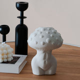 Roomtery Body Mushroom White Ceramic Vase, view 2