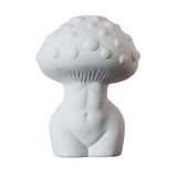 Roomtery Body Mushroom White Ceramic Vase, view 6