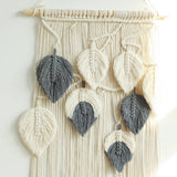 Roomtery Boho Aesthetic Macrame Leaves Wall Hanging, view 4