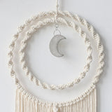 Roomtery Boho Moon Macrame Wall Hanging, view 2