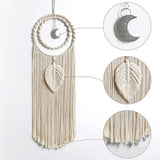 Roomtery Boho Moon Macrame Wall Hanging, view 4
