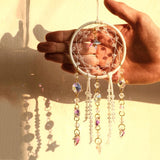 Roomtery Boho Star Round Macrame Suncatcher, view 3