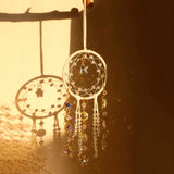 Roomtery Boho Star Round Macrame Suncatcher, view 4