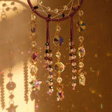 Roomtery Boho Star Round Macrame Suncatcher, view 6