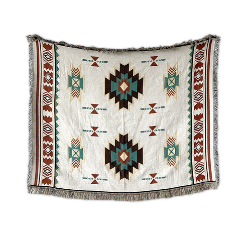 Roomtery Boho Style Woven Throw Blanket