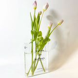 Roomtery Book Shaped Acrylic Flower Vase, view 3