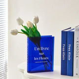 Roomtery Book Shaped Colored Acrylic Flower Vase, view 2