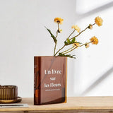 Roomtery Book Shaped Colored Acrylic Flower Vase, view 3