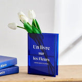 Roomtery Book Shaped Colored Acrylic Flower Vase, view 4