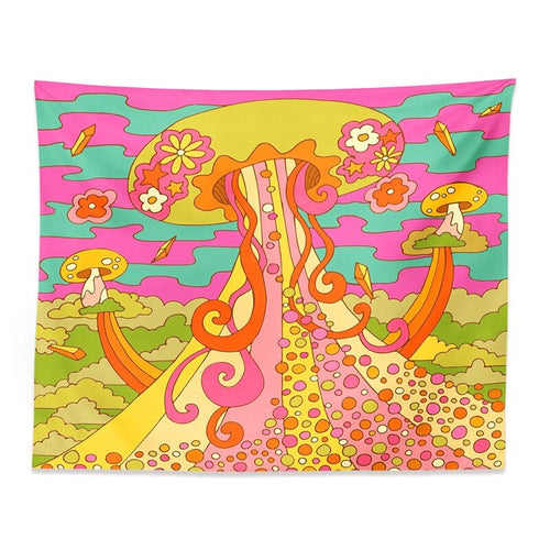 Roomtery Boosting Indie Mushroom Tapestry