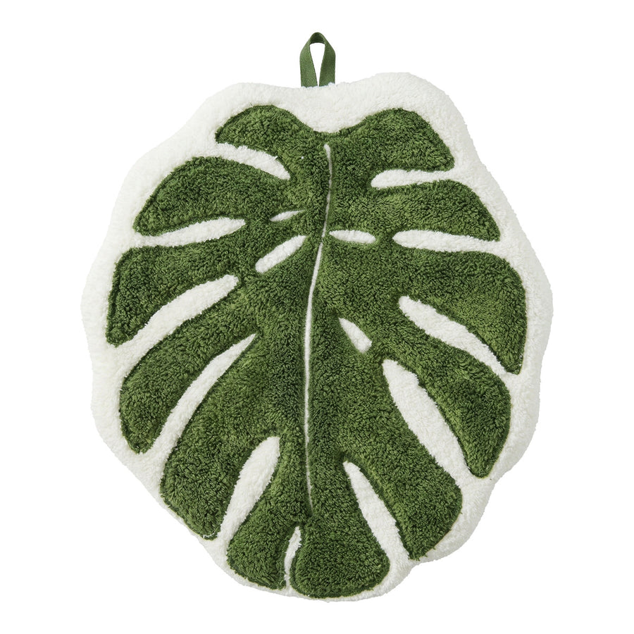 Roomtery Botanical Leaf Microfiber Hand Towel