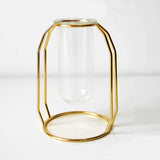 Roomtery Brass Outline Vase, view 3