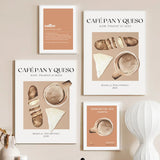 Roomtery Bread and Coffee Canvas Posters, view 2