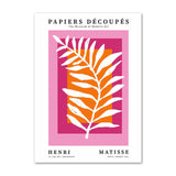 Roomtery Bright Pink Art Collage Canvas Posters, view 4