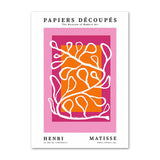 Roomtery Bright Pink Art Collage Canvas Posters, view 5