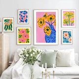 Roomtery Bright Watercolor Floral Canvas Posters, view 3