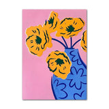 Roomtery Bright Watercolor Floral Canvas Posters, view 6