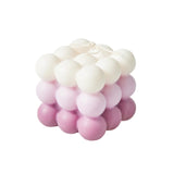 Roomtery Pastel Gradient Bubble Cube Candle, view 3