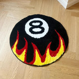 Roomtery Burning 8 Ball Accent Rug, view 5