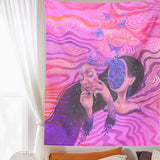 Roomtery Butterflies in My Head Tapestry, view 2