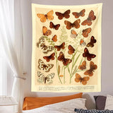 Roomtery Butterflies Species Botanical Tapestry, view 4
