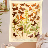 Roomtery Butterflies Species Botanical Tapestry, view 5